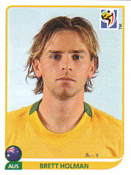 Brett Holman Australia samolepka Panini World Cup 2010 #291